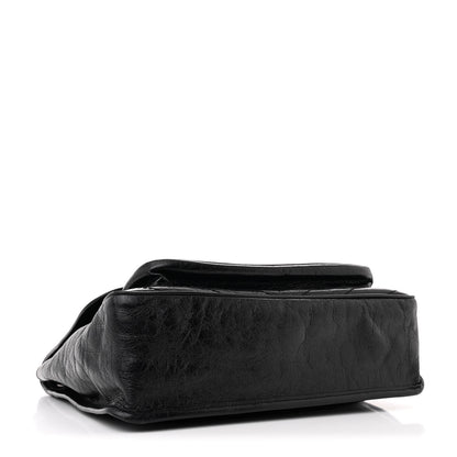 Saint Laurent Crinkled Calfskin Matelasse Monogram Large Niki Chain Satchel Black 4 of 12