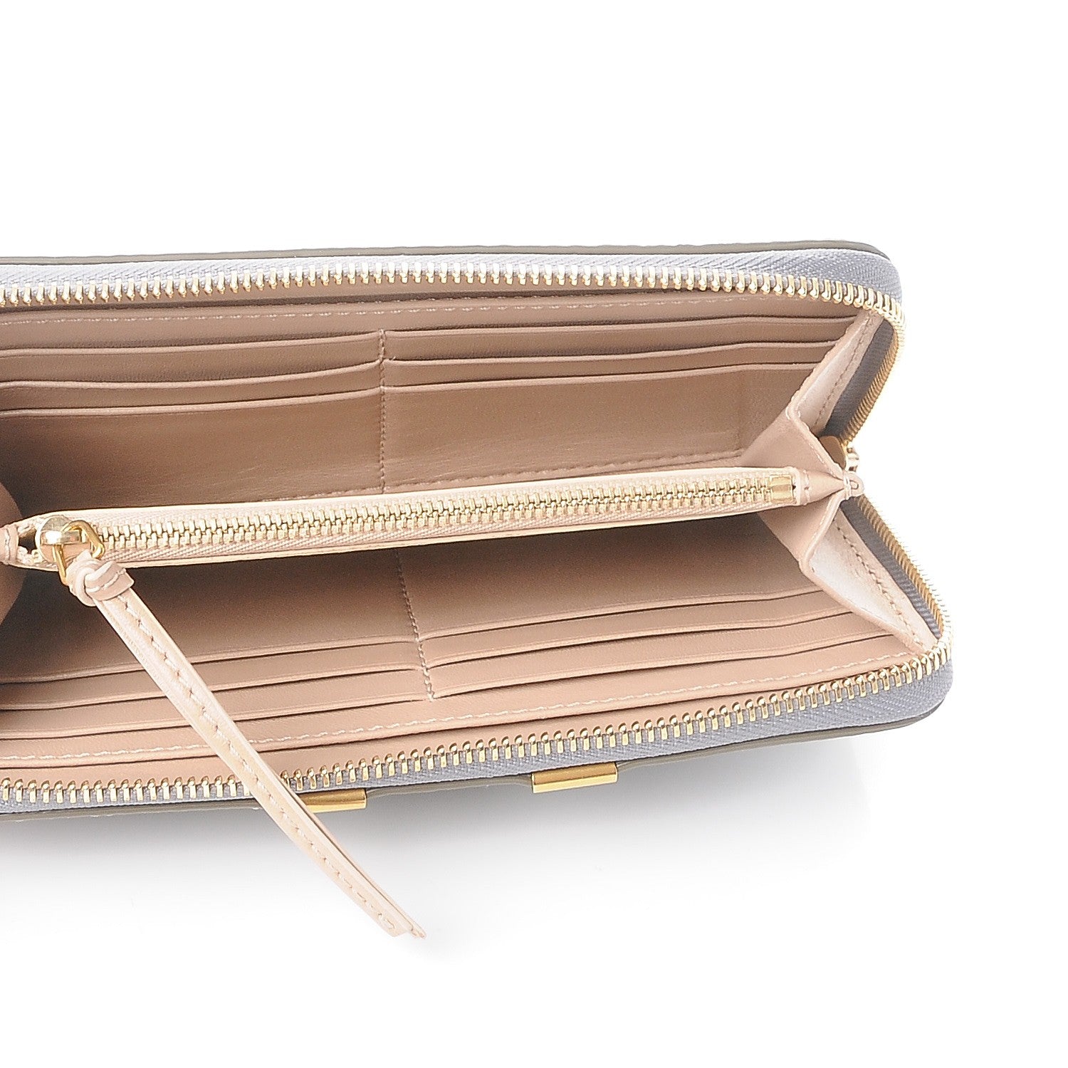 Chloe Calfskin Marcie Long Zip Around Wallet Cashmere Grey 5 of 9