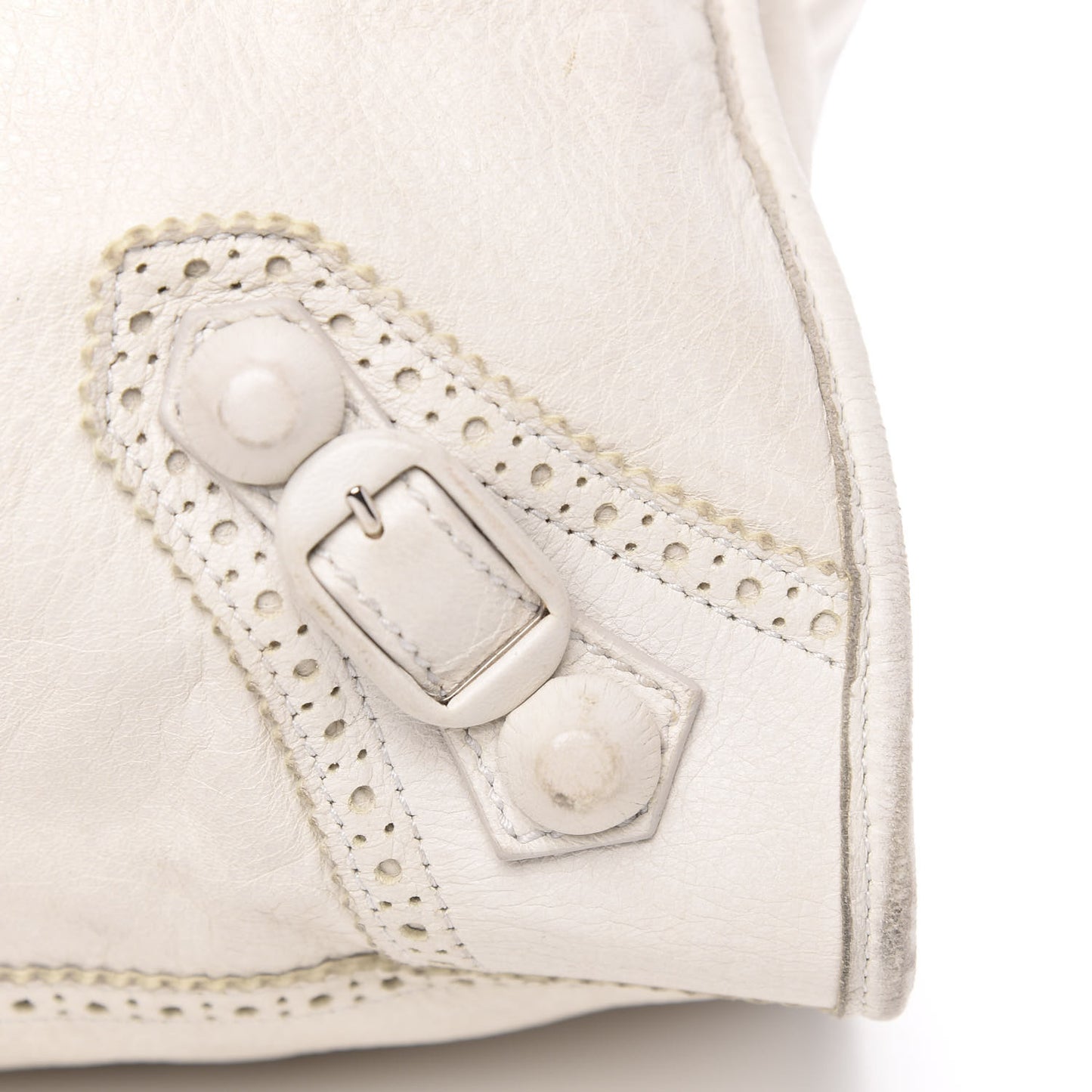 Agneau Giant Brogues Hardware City White Light