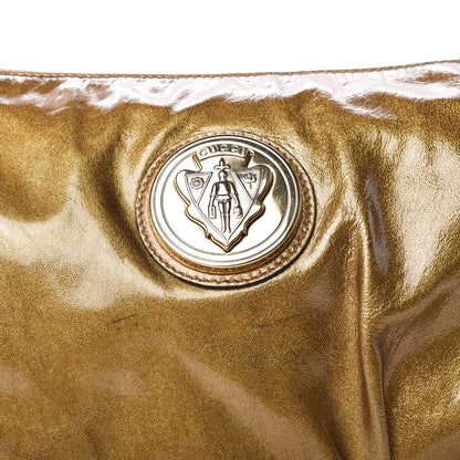 Gucci Patent Hysteria Large Clutch Metallic Gold 12 of 12