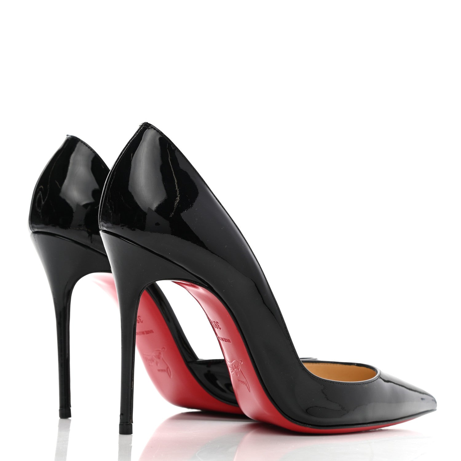 Christian Louboutin Patent Iriza 100 Pumps 38.5 Black 4 of 10