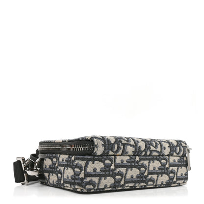 Christian Dior Oblique Pouch Navy Blue 4 of 9