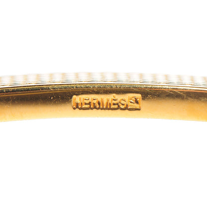 Hermes Guilloche 24mm H Belt Buckle Gold 3 of 4