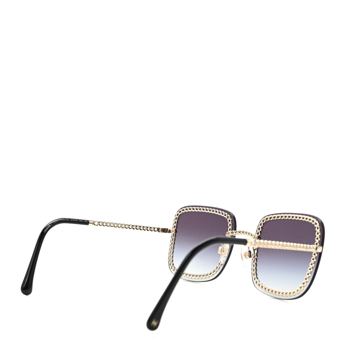Chain Square Sunglasses 4244 Black