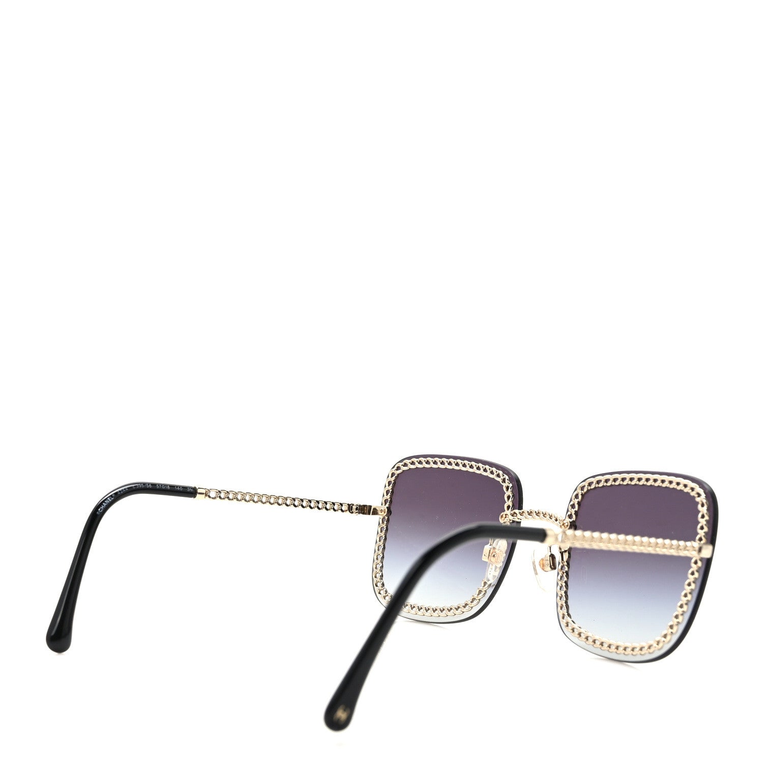 Chanel Chain Square Sunglasses 4244 Black 4 of 7