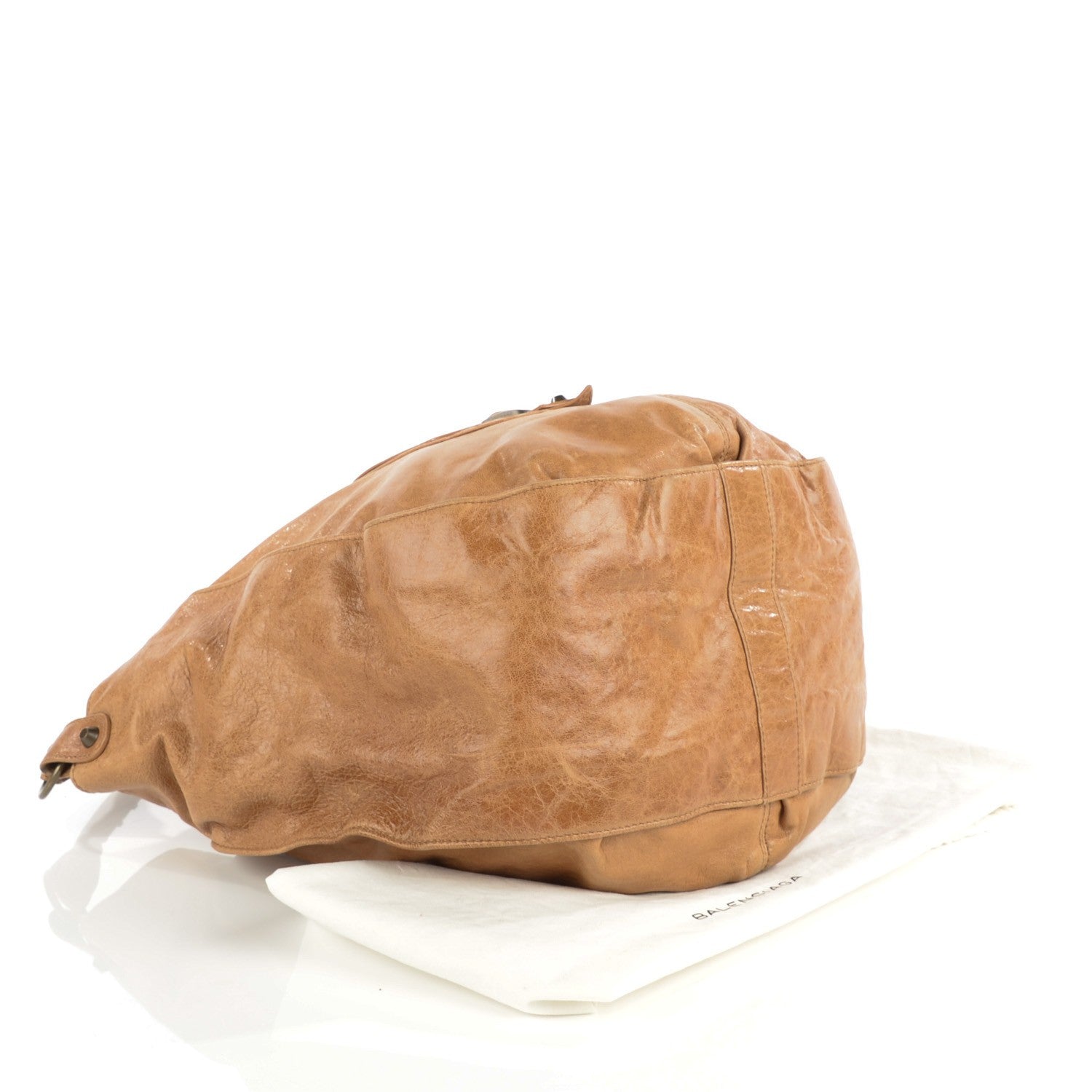 Balenciaga Chevre Classic Hardware Shrug Hobo Caramel 4 of 9