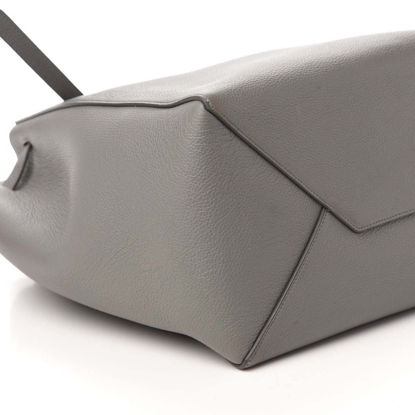 Soft Grained Calfskin Small Belt Cabas Phantom Grey