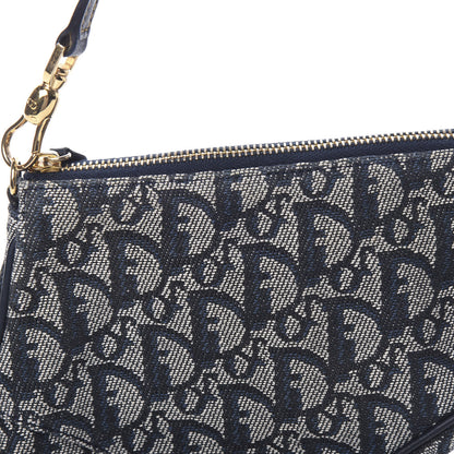 Christian Dior Monogram Mini Saddle Pochette Navy 9 of 9