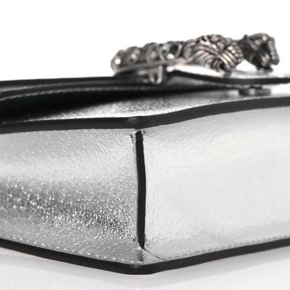 Gucci Metallic Calfskin Super Mini Dionysus Shoulder Bag Silver 8 of 10