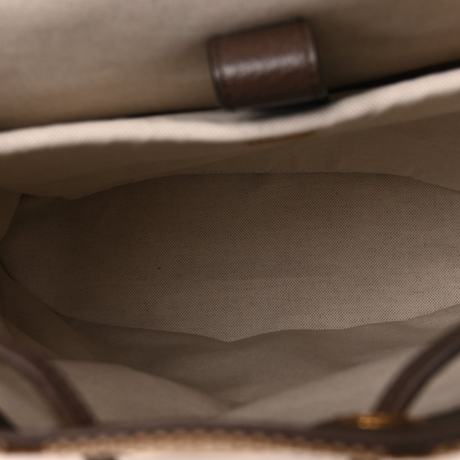 Gucci Monogram Jumbo GG Textured Dollar Calfskin Web Double Buckle Backpack Camel Ebony New Acero Camel Ebony New Acero 4 of 8