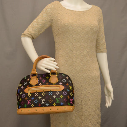 Louis Vuitton Monogram Multicolor Alma Black 2 of 7