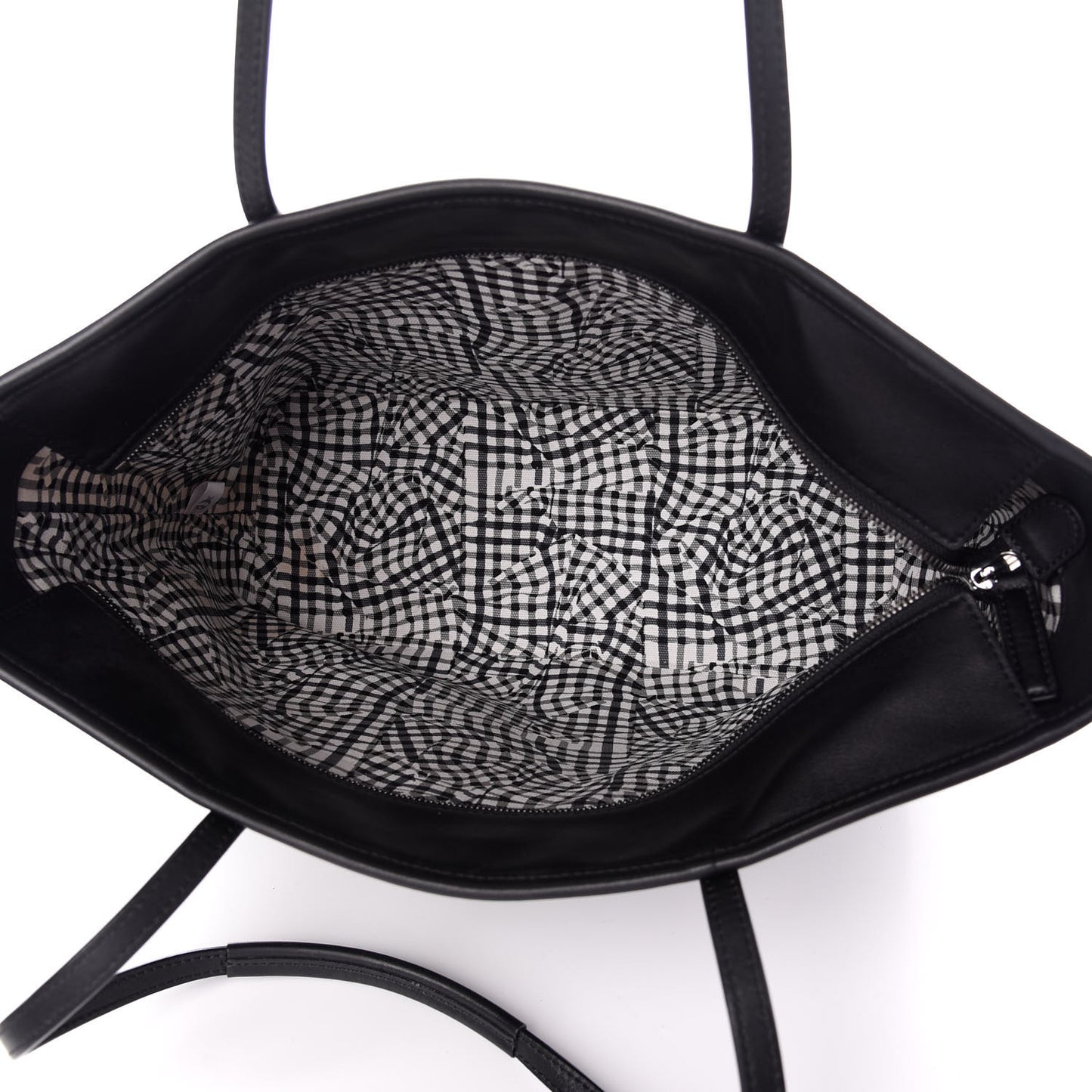 Visetos Medium Anya Zip Top Shopper Tote Black