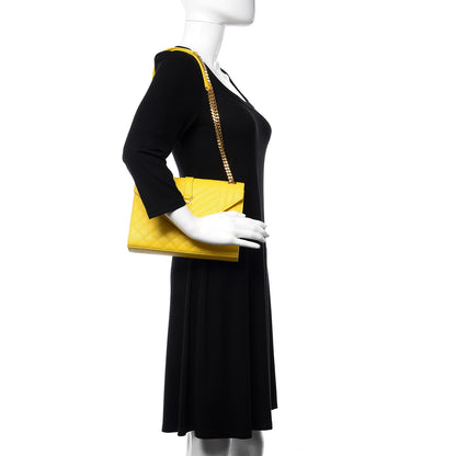 Saint Laurent Grain De Poudre Textured Mixed Matelasse Triquilt Medium Monogram Satchel Mimosa 2 of 10