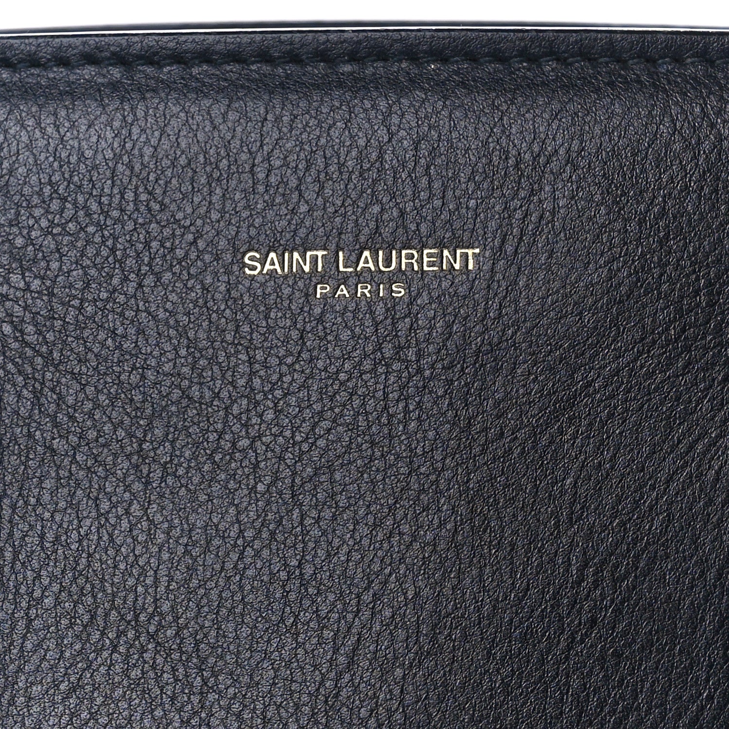 Saint Laurent Calfskin Large Sac de Jour Carryall Navy Blue 8 of 13