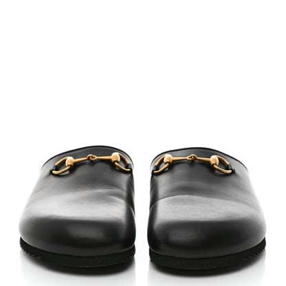 Gucci Jakarta Calfskin Womens Horsebit Slippers 40.5 Black 2 of 8