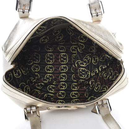 Gucci Metallic Calfskin Small Britt Boston Gold 5 of 17