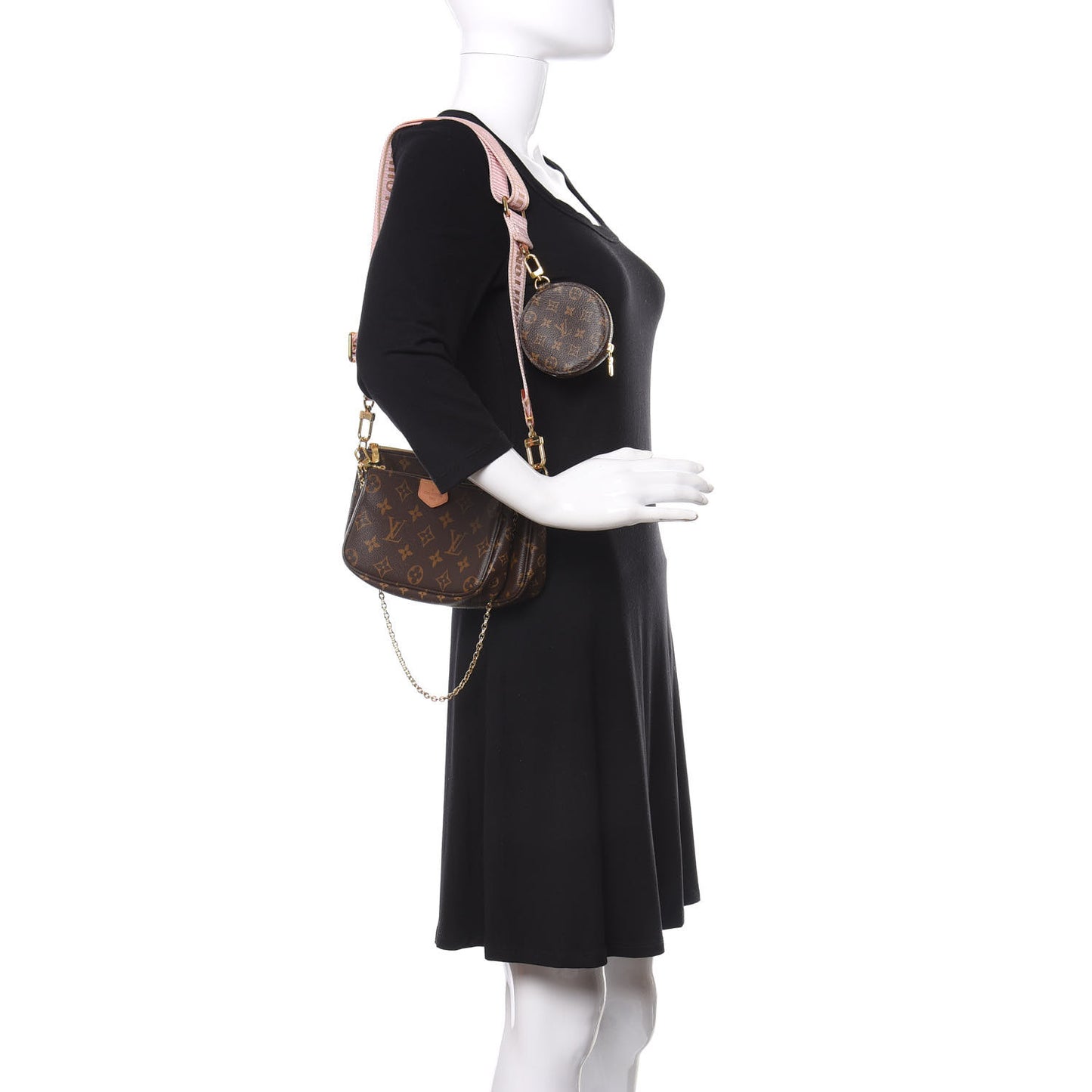 Monogram Multi Pochette Accessories Rose Clair