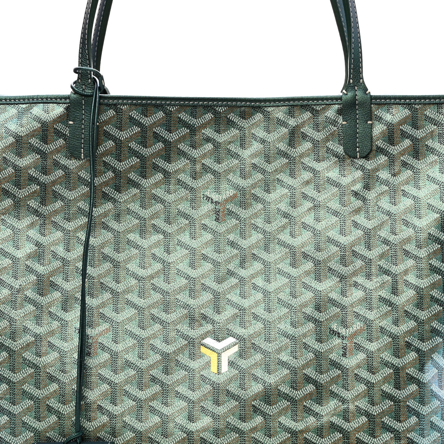 Goyard Iridescent Goyardine Saint Louis GM Pearly Green 9 of 11