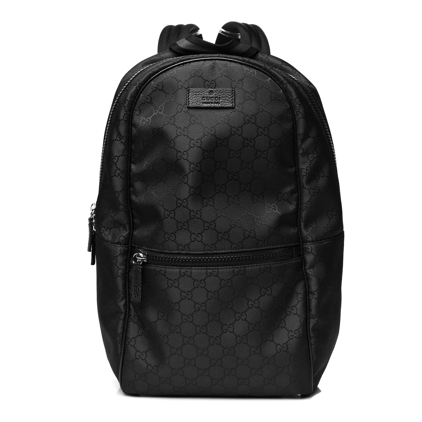 Nylon Monogram Slim Backpack Black