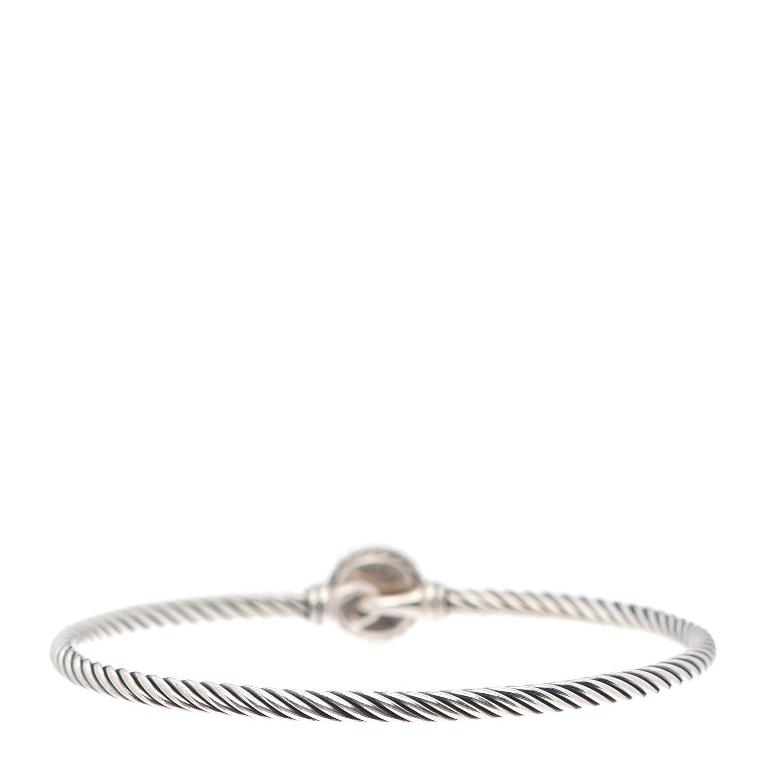 David Yurman Sterling Silver Black Orchid 3mm Chatelaine Bracelet 3 of 4