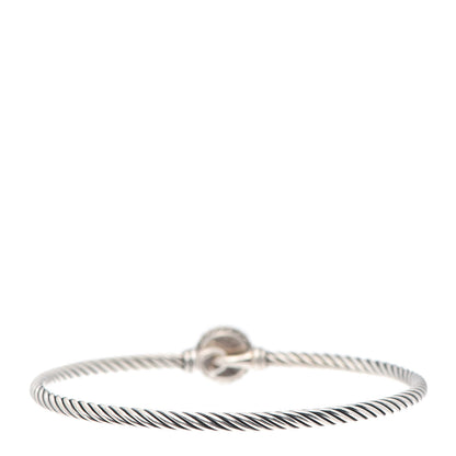 David Yurman Sterling Silver Black Orchid 3mm Chatelaine Bracelet 3 of 4