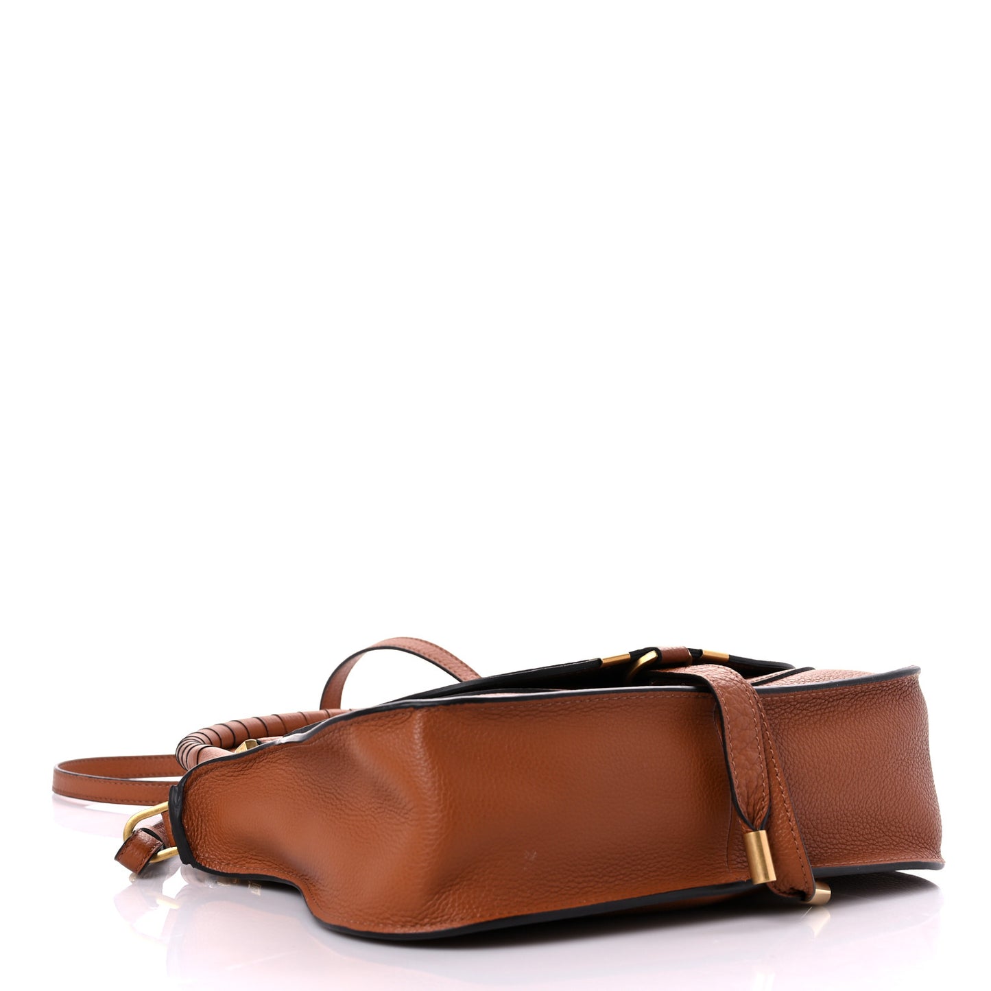Calfskin Medium Marcie Satchel Tan