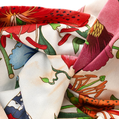 Gucci Silk Floral Headband S White Multicolor 9 of 9