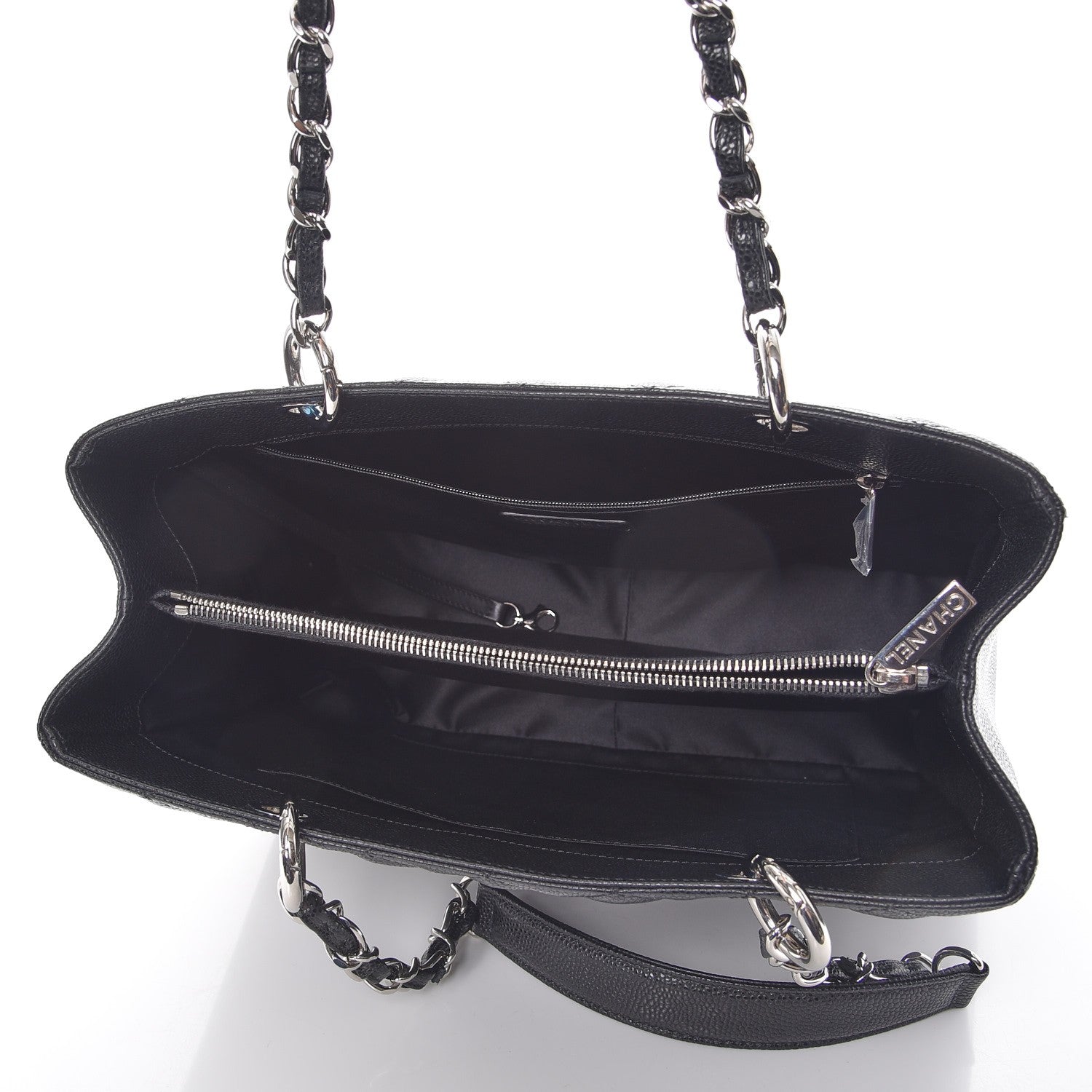 Chanel Caviar Quilted Grand Shopping Tote GST Black 5 of 9