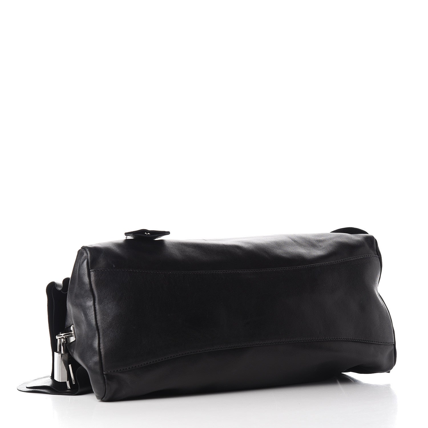 Prada Nappa Ruffle Bauletto Black 3 of 9