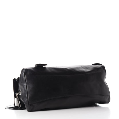 Prada Nappa Ruffle Bauletto Black 3 of 9