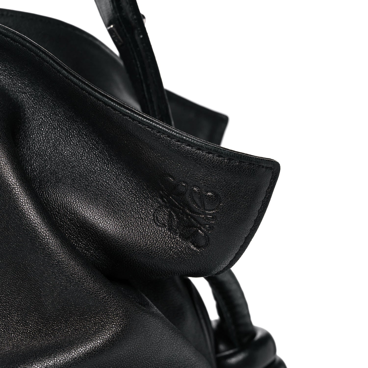 Loewe Calfskin Small Flamenco Knot Bag Black 7 of 13