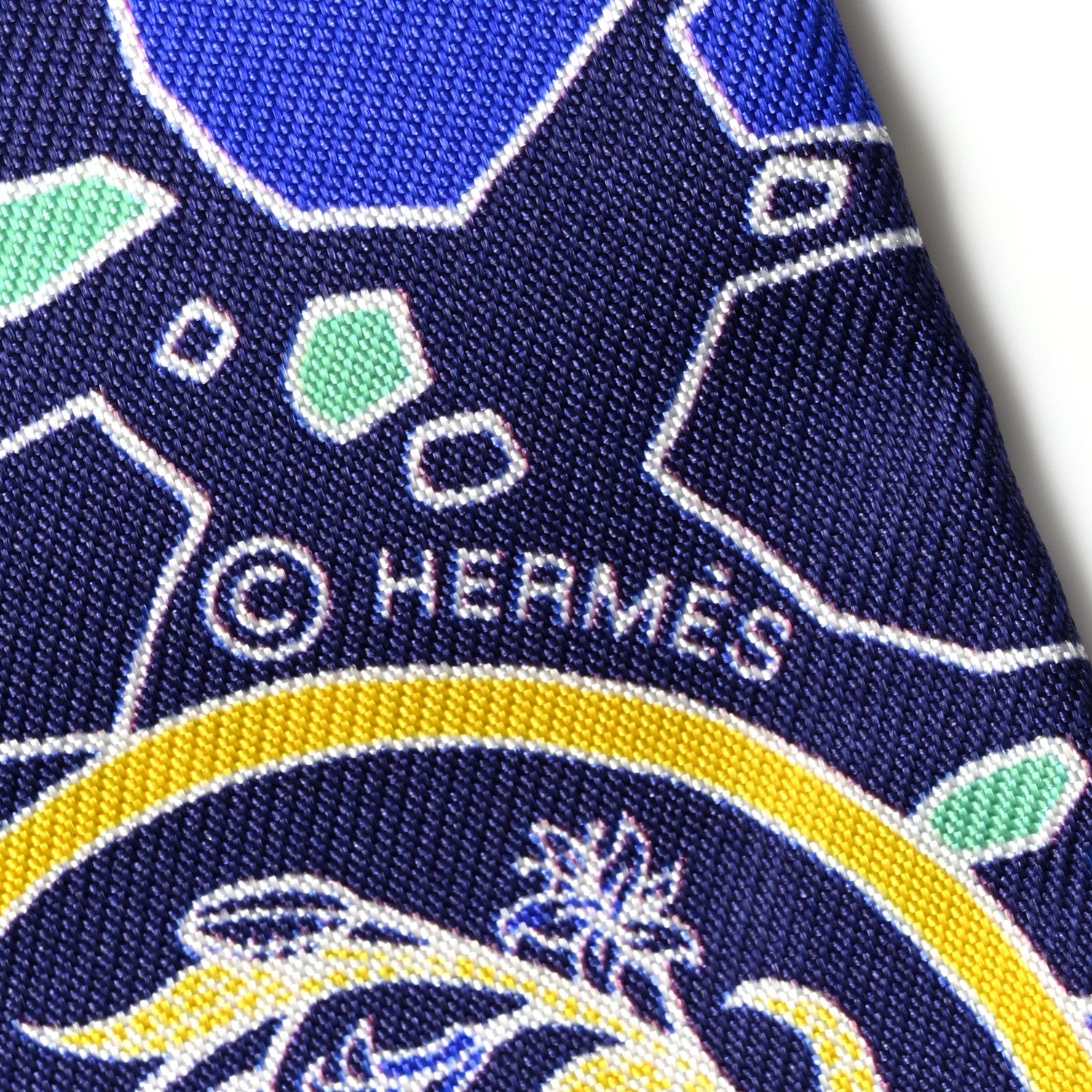 Hermes Silk La Danse Des Amazones Twilly Indigo Jaune Multicolor 4 of 4
