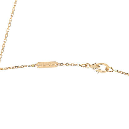 Van Cleef & Arpels 18K Yellow Gold Mother of Pearl Vintage Alhambra Pendant Necklace 6 of 6