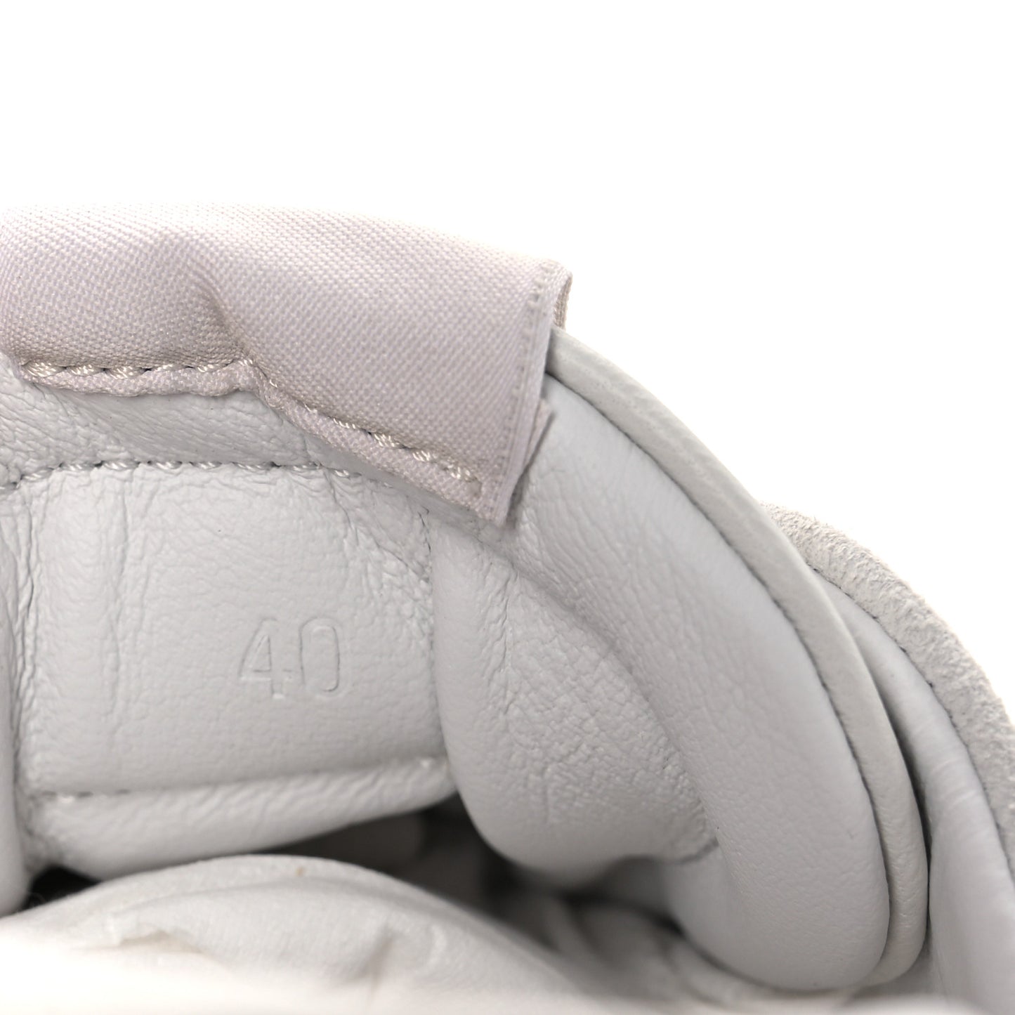 Nappa Suede Goatskin Jet Sneakers 40 White