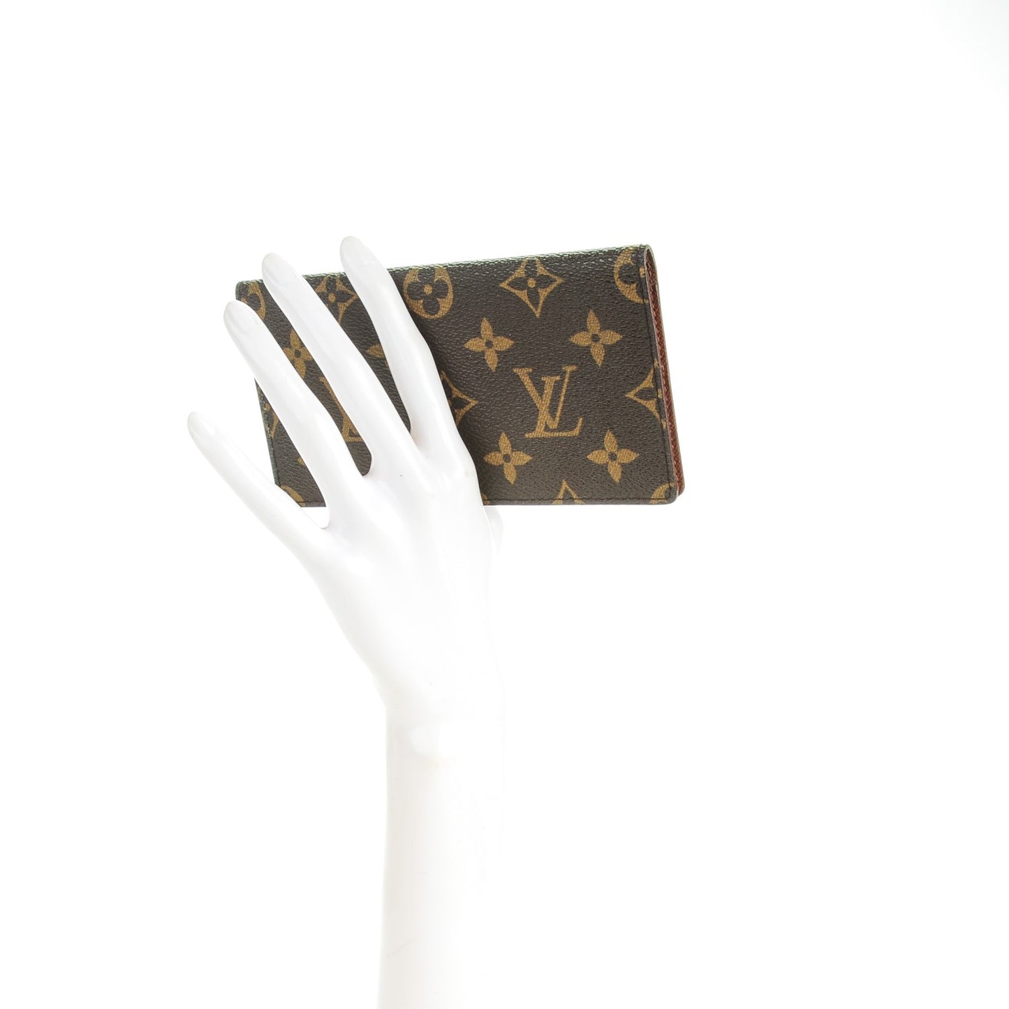 Monogram Simple Checkbook Holder Wallet Cover