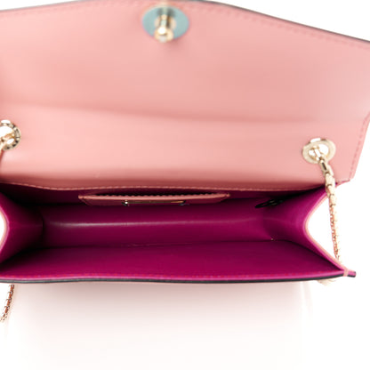 Bulgari Nappa Embellished Serpenti Forever Crossbody Pink 5 of 10