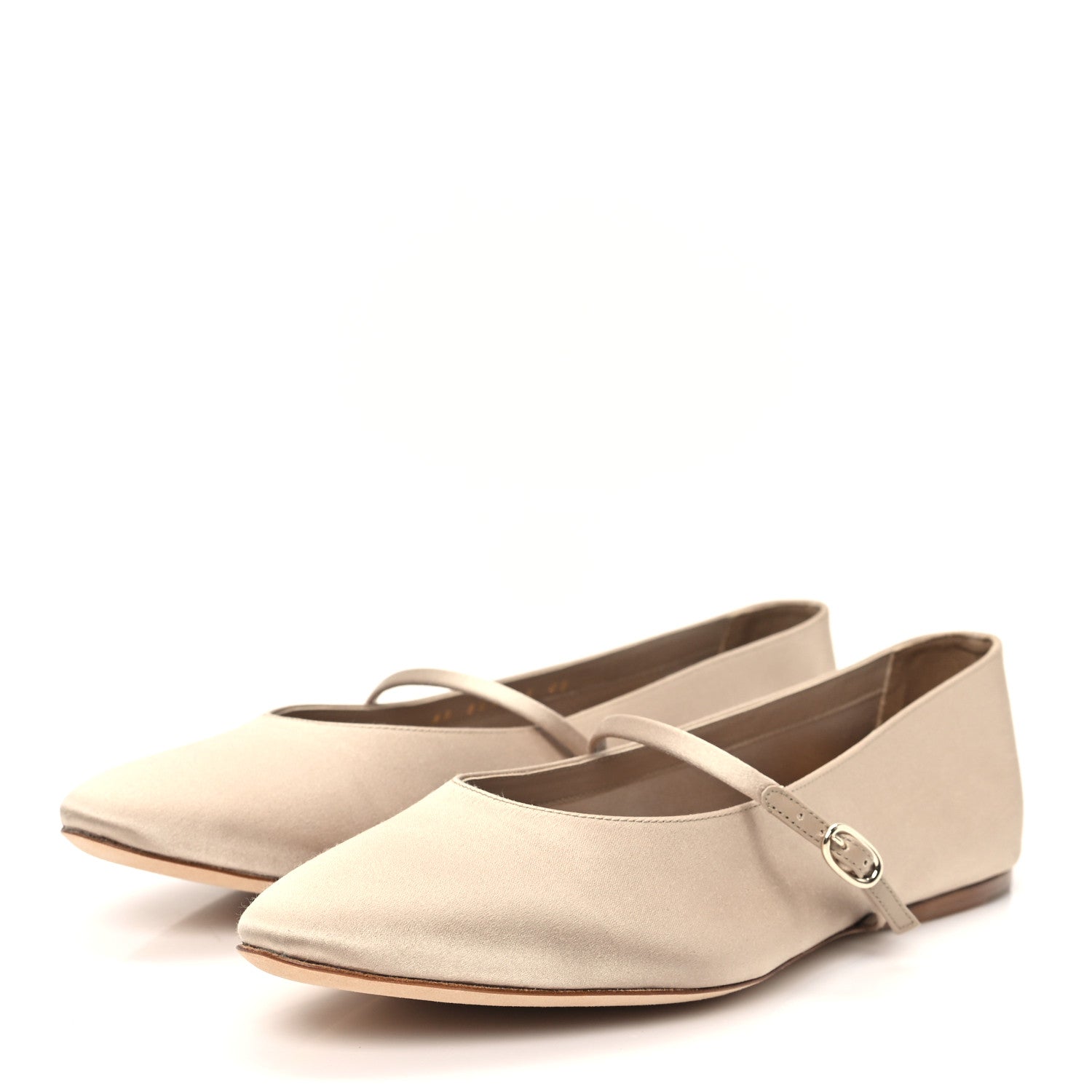 Saint Laurent Satin Gio Ballet Flats 40 Partridge Pink 4 of 10