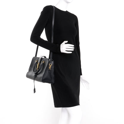 Saint Laurent Calfskin Small Monogram Cabas Black 2 of 15