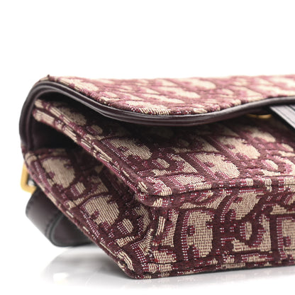 Christian Dior Oblique Saddle Belt Bag Bordeaux 10 of 11