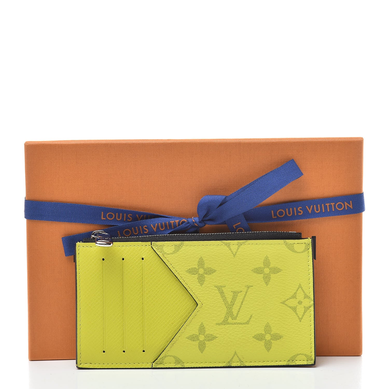 Louis Vuitton Monogram Taiga Coin Card Holder Yellow 7 of 7