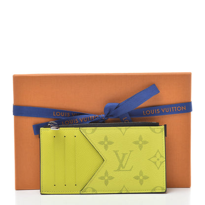 Louis Vuitton Monogram Taiga Coin Card Holder Yellow 7 of 7