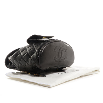 Chanel Lambskin Quilted Backpack Black 4 of 10