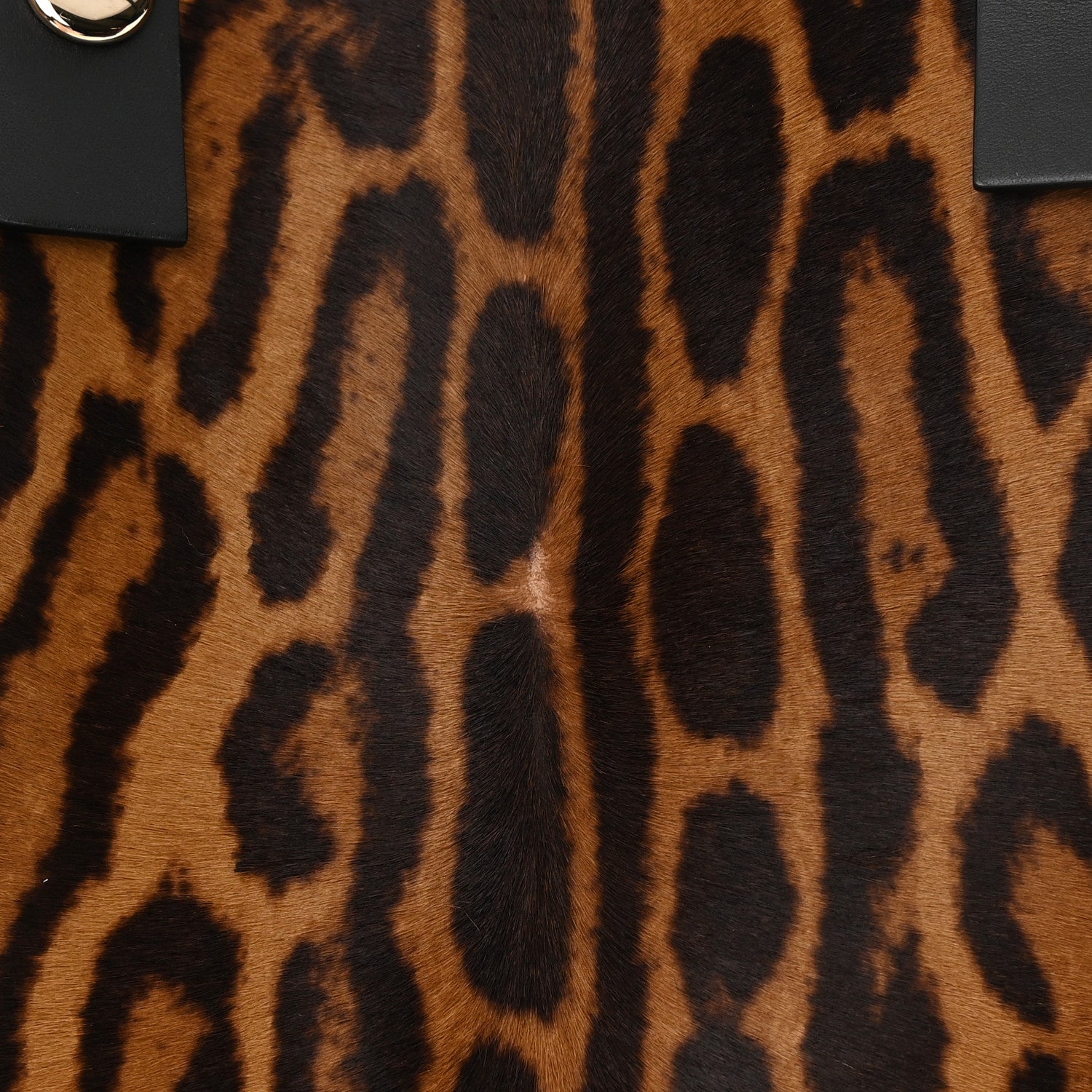 Proenza Schouler Calf Hair Leopard Print North South Tote Chocolate Brown Black Camel 15 of 15