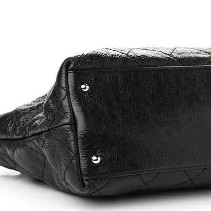 Chanel Glazed Calfskin Large On The Road Tote Black 8 of 10