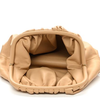 Bottega Veneta Smooth Butter Calf The Pouch Oversized Clutch Almond 5 of 11
