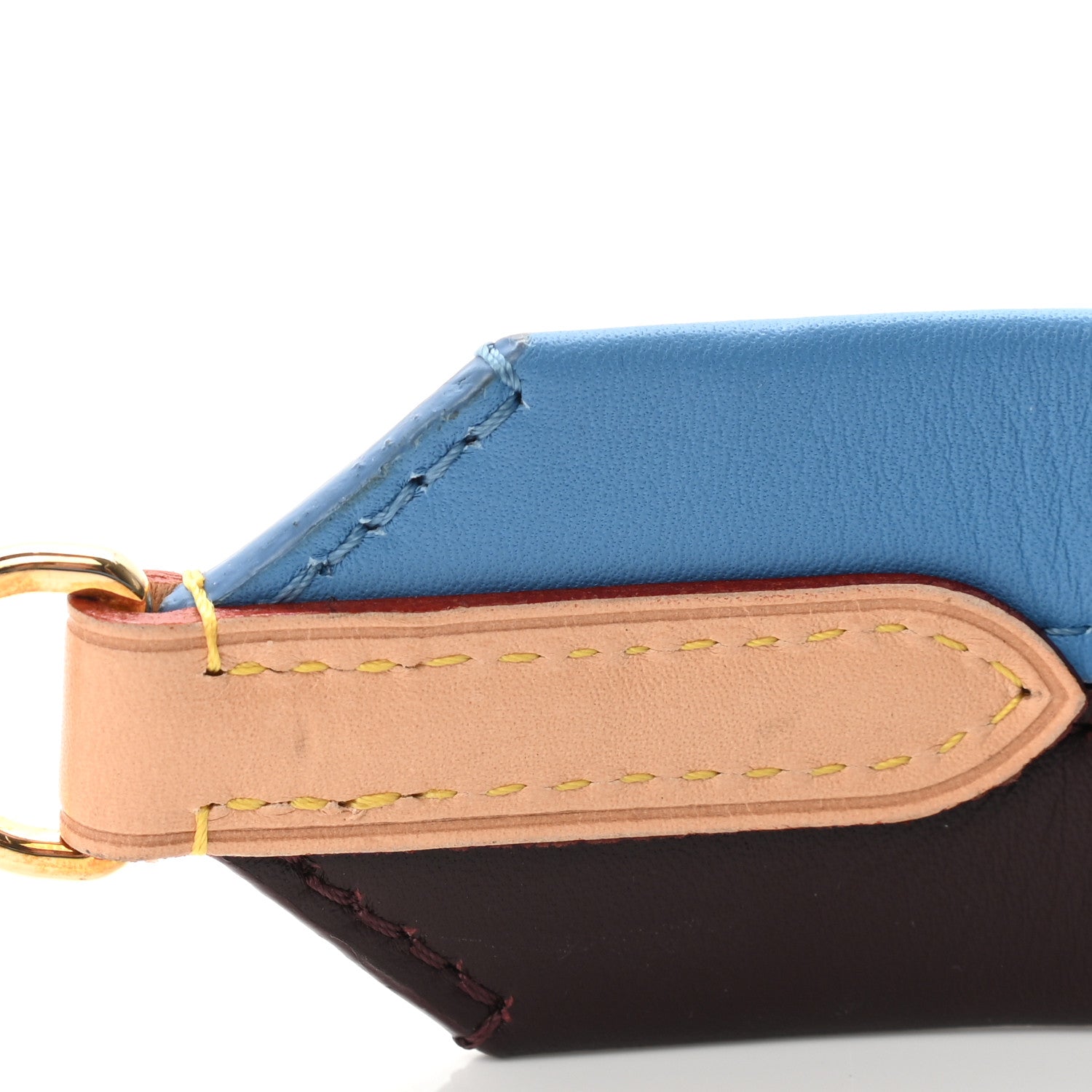 Louis Vuitton Calfskin Cluny MM Shoulder Strap Blue Glacial 4 of 6