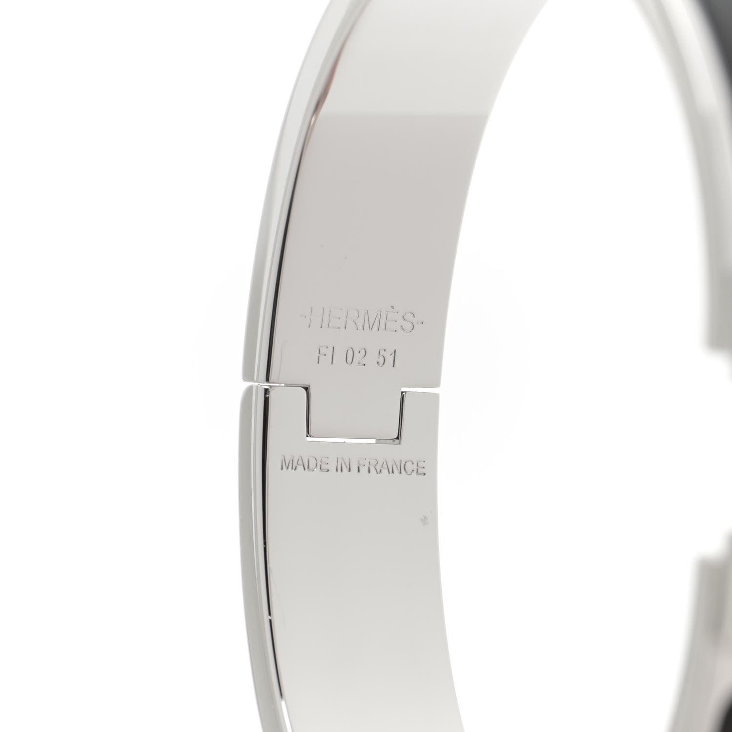 Hermes Enamel Narrow Clic Clac H Bracelet PM Black 5 of 6