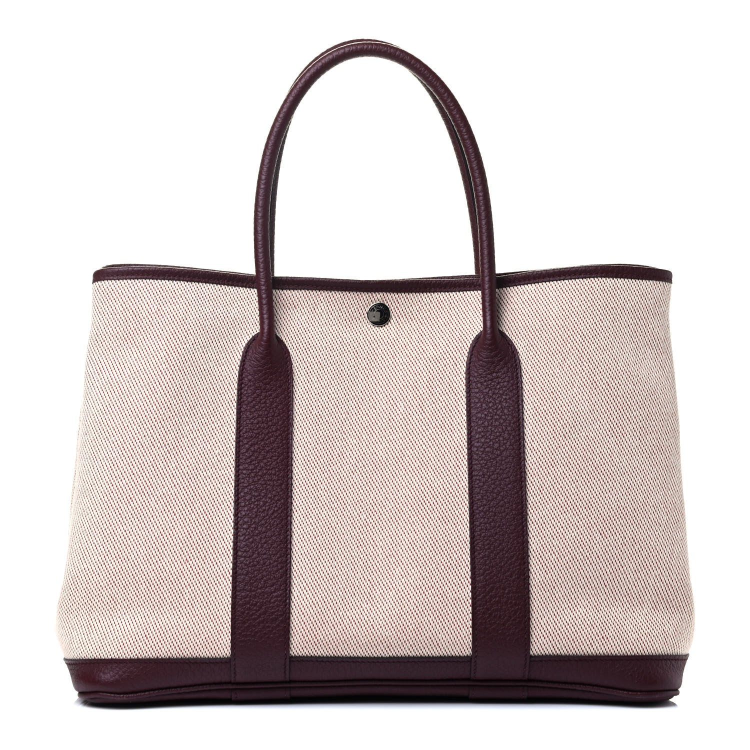 Hermes Twill H Negonda Garden Party Tote 36 Rouge H 1 of 4