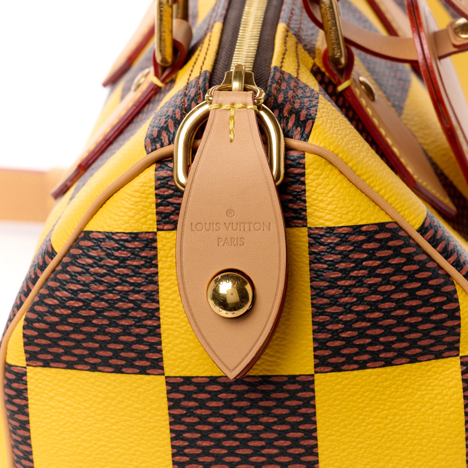 Louis Vuitton Damier Pop Speedy Bandouliere 25 Jaune Mat 11 of 15