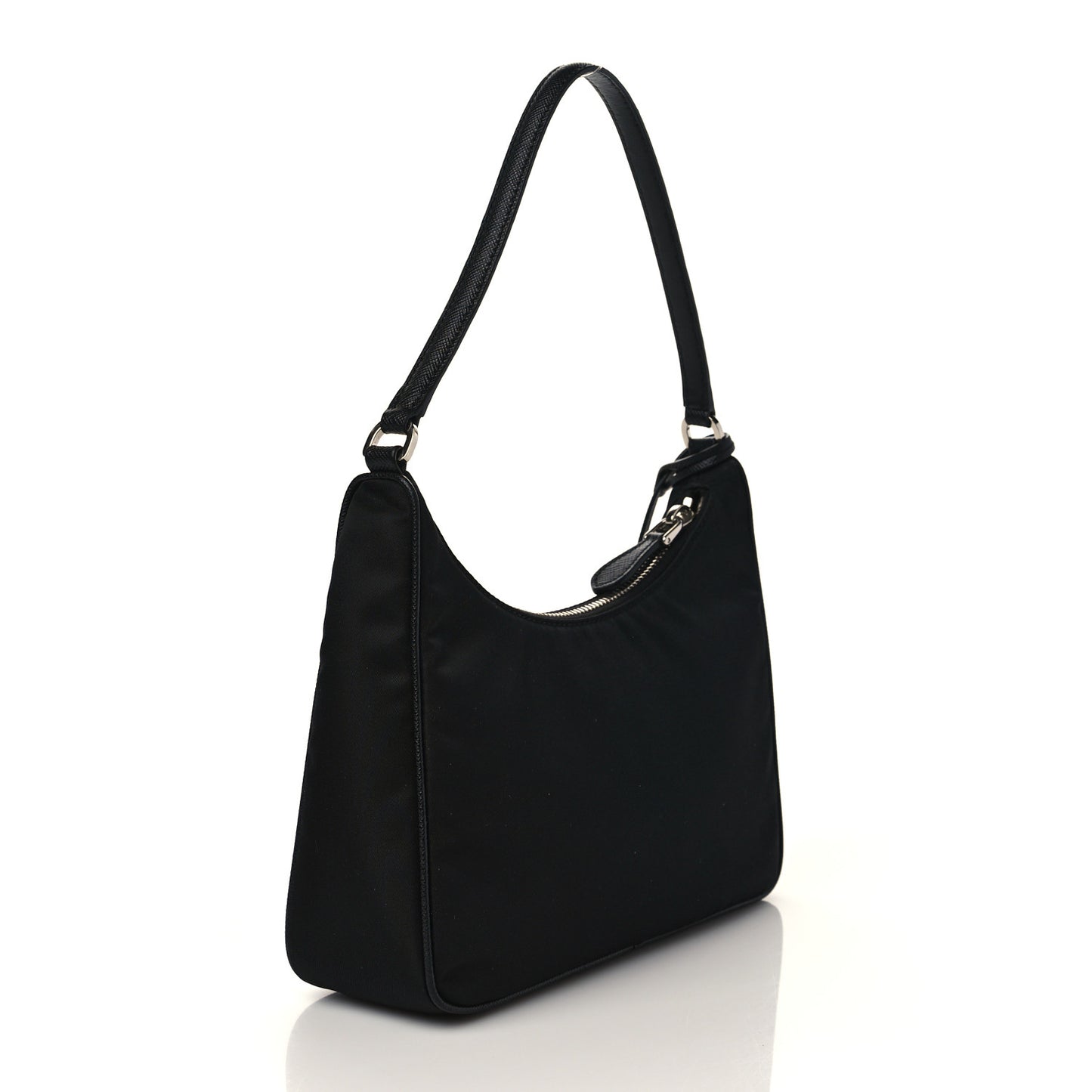 Tessuto Nylon Saffiano Mini Re-Edition 2005 Bag Black